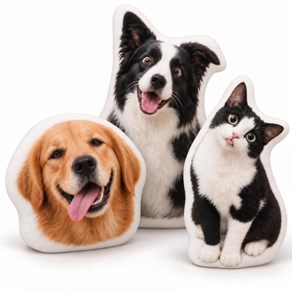 Custom Pet Pillow Personalized Dog and Cat Photo Pillow