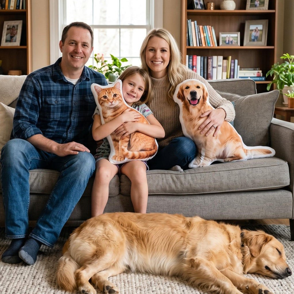 Custom Pet Pillow Personalized Dog and Cat Photo Pillow